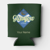 グラスゴーUKシティスコットランドレトロバグパイズヴィンテージ 缶クーラー (正面)