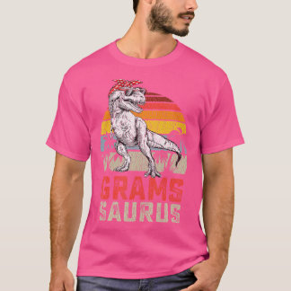 グラスサウルスTレックス恐竜グラムSaurusファミリーマット Tシャツ