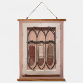 グラスサンドボトルウォールタペストリー 吊り下げ型タペストリー