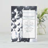 グラスシャンデリアグラム婚約パーティ招待状 招待状 (スタンド正面)