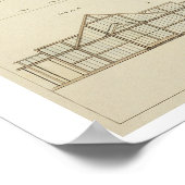 グラスショースの立面図と平面図、' ポスター (角)