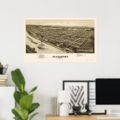 グラススポーツ, PAパノラママップ – 1902 ポスター (ホームオフィス)