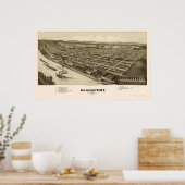 グラススポーツ, PAパノラママップ – 1902 ポスター (キッチン)