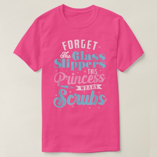 グラススリッパを忘れるプリンセス Tシャツ (デザイン正面)