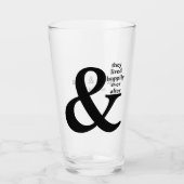 グラスタンブラーの後で幸せに タンブラーグラス (正面)