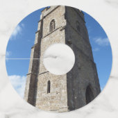 グラストンベリートータワー紙ワイングラスラベル ワイングラスタグ (裏面)