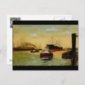 グラスハウスハンブルク,ハーフェンヴィンテージ ポストカード (正面/裏面)