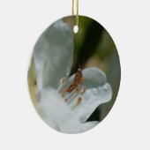 グラスパーオンホワイトアザレアフラワーオーナメント セラミックオーナメント (右)