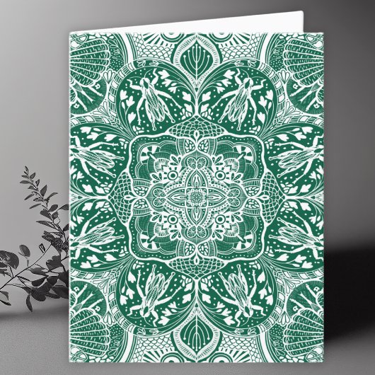 グラスパーズマンダラ空白のアート サンキューカード