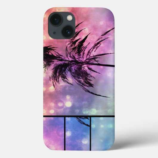 グラスパープルピンクNブルーiPadケース Case-Mate iPhoneケース (裏面)
