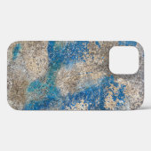グラスファイバーと青いペンキ Case-Mate iPhoneケース (裏面 (横))