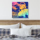 グラスファイバーのサマーアイスクリームのコーン キャンバスプリント (インサイチュ (寝室))