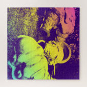 グラスファイバーのサマーアイスクリームのコーン ジグソーパズル (横)