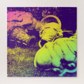 グラスファイバーのサマーアイスクリームのコーン ジグソーパズル (縦)