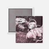 グラスファイバーのサマーアイスクリームのコーン マグネット (正面/裏面)