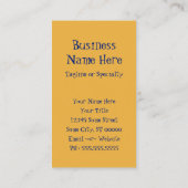 グラスファイバーのサマーアイスクリームのコーン 名刺 (裏面)