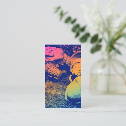 グラスファイバーのサマーアイスクリームのコーン 名刺 (スタンド正面)