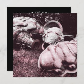 グラスファイバーのサマーアイスクリームのコーン 招待状 (正面/裏面)