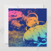 グラスファイバーのサマーアイスクリームのコーン 招待状 (正面)