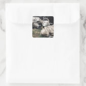 グラスファイバー墓地アイスクリームコーン スクエアシール (バッグ)