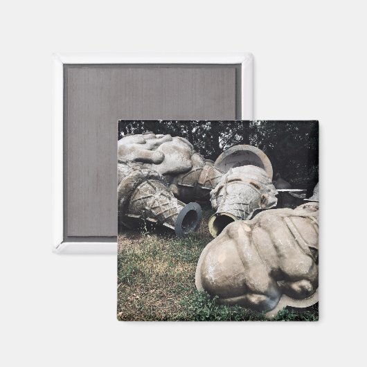 グラスファイバー墓地アイスクリームコーン マグネット (正面/裏面)