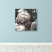 グラスファイバー墓地ビッグボーイとミルクパック キャンバスプリント (インサイチュ (ウッドフロア))