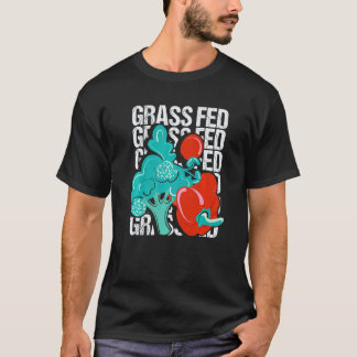 グラスフェッドヴィーガンダイエットパワー Tシャツ