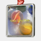 グラスマーブルズオーナメント メタルオーナメント (左)