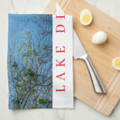 グラスミア湖のティータオル キッチンタオル (四つ折り)