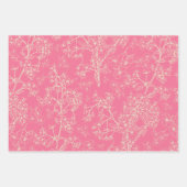 グラスメアガーデンヴィンテージモダン植物模様 ラッピングペーパーシート (正面3)