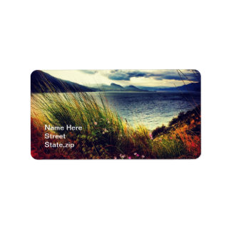 グラスレイクダークブルークラウド住所 シール