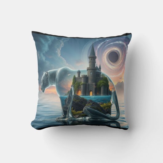 グラスレオパード宇宙城&バニー、パンダ&パピー クッション (正面)