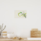 グラス中国ののキリギリス ポスター (キッチン)