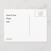 グラス3杯のワインのカスタム招待 インビテーションポストカード (裏面)