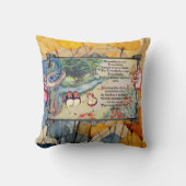 グラス・アリス・トゥィーテル・ディー・ダム・ソングを見ながら クッション (正面)