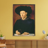 グラス・オブ・ワインを飲む人 キャンバスプリント (インサイチュ (リビング))
