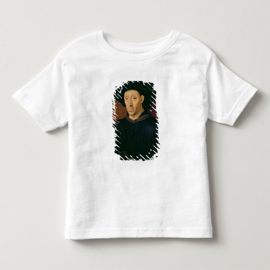 グラス・オブ・ワインを飲む人 トドラーTシャツ (正面)