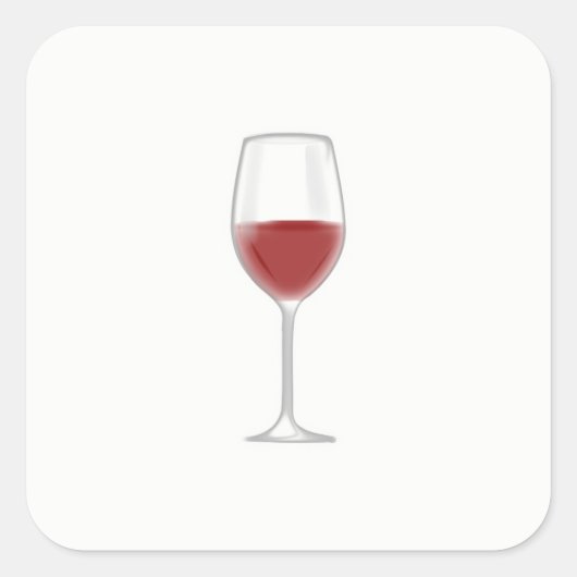 グラス・オブ・ワイン スクエアシール (正面)