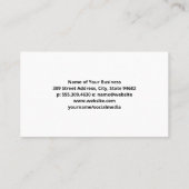 グラス・オブ・ワイン |ブドウのつる植物 名刺 (裏面)