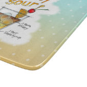 グラス カッティングボード - ウイスキーサワー レシピ アート (角)