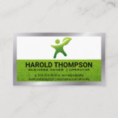 グラス |ガーデニングロゴ 名刺 (正面)