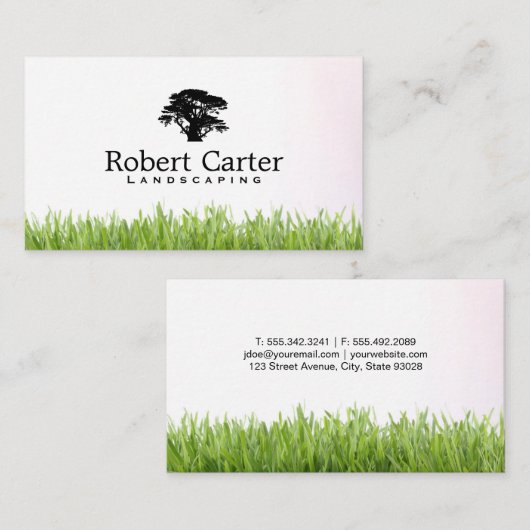 グラス | ガーデニング、造園 | シダーツリー 名刺 (正面/裏面)