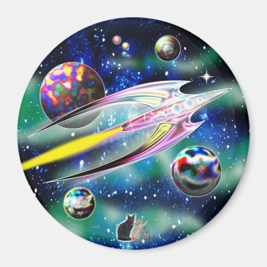 グラス・ロケット マグネット (正面)