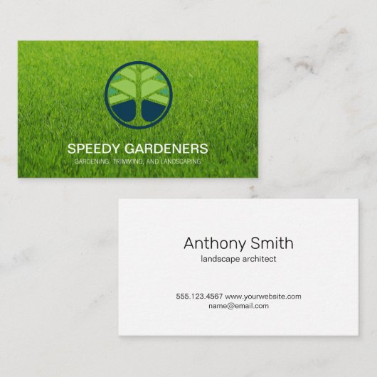 グラス |壁紙ツリーアイコン 名刺 (正面/裏面)