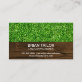 グラス |木目 |花 |造園 名刺 (裏面)