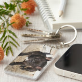 グラチーブルフランスのドッグ キーホルダー (正面右)