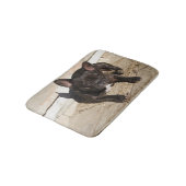 グラチーブルフランスのドッグ バスマット (アングル)