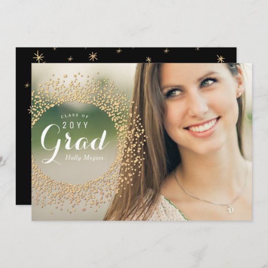 グラッきらめくド写真カード 案内状 (正面/裏面)