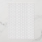 グラッはっきりしたドブラックとバラ金ゴールド写真卒業 箔招待状 (裏面)