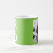 グラッはっきりしたドライムグリーン写真卒業 コーヒーマグカップ (中央)